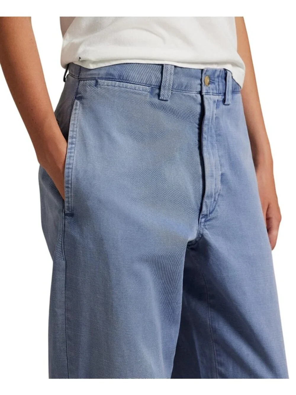 NWT Polo Ralph Lauren Petite Light Blue Straight-Leg Chino Pants 2P MSRP $198